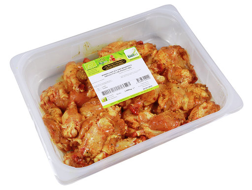 Ailes de poulet bio marinés paprika- 9,95 € /kg