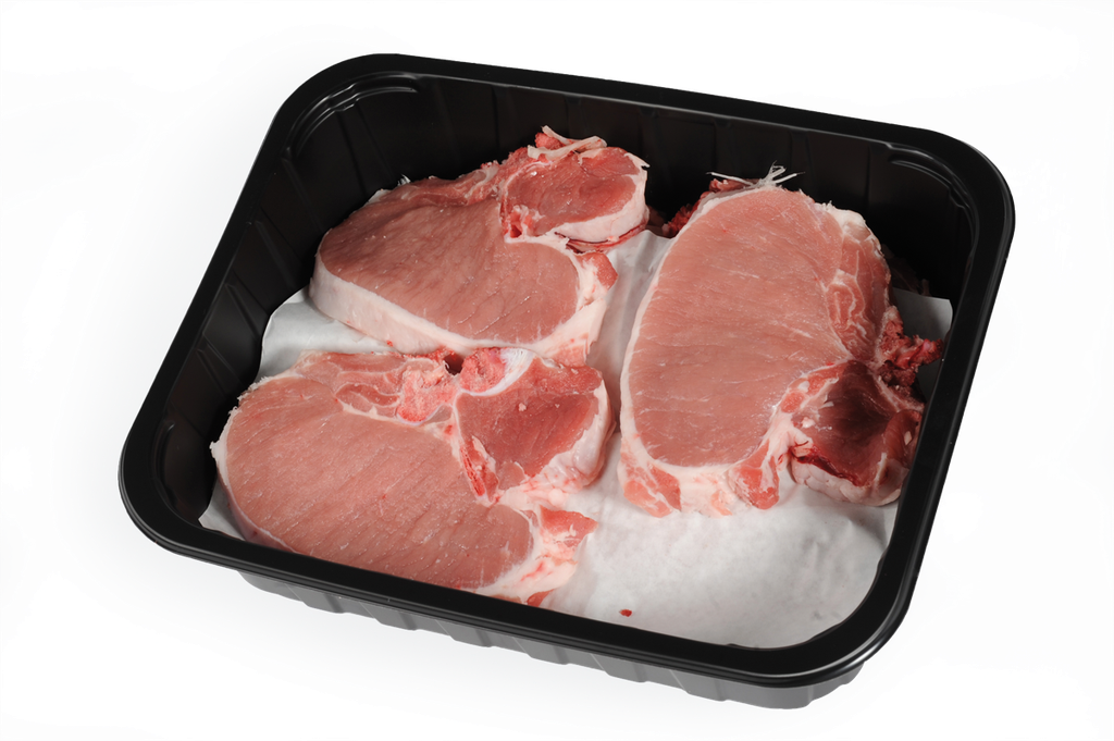 Côtes porc BIO au filet +- 1,7-1,9 kg - 15,45 € / kg