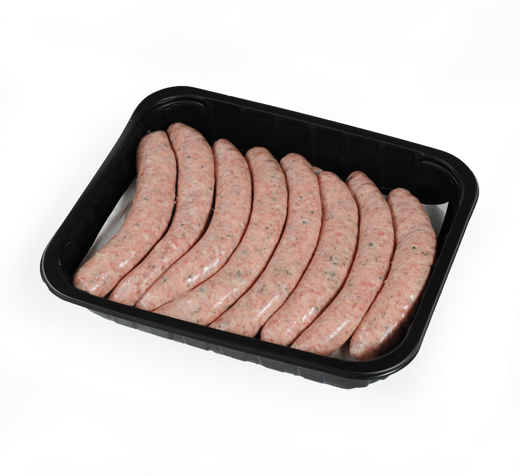 Saucisses de campagne porc BIO +- 1.4 kg - 12,45 € / kg