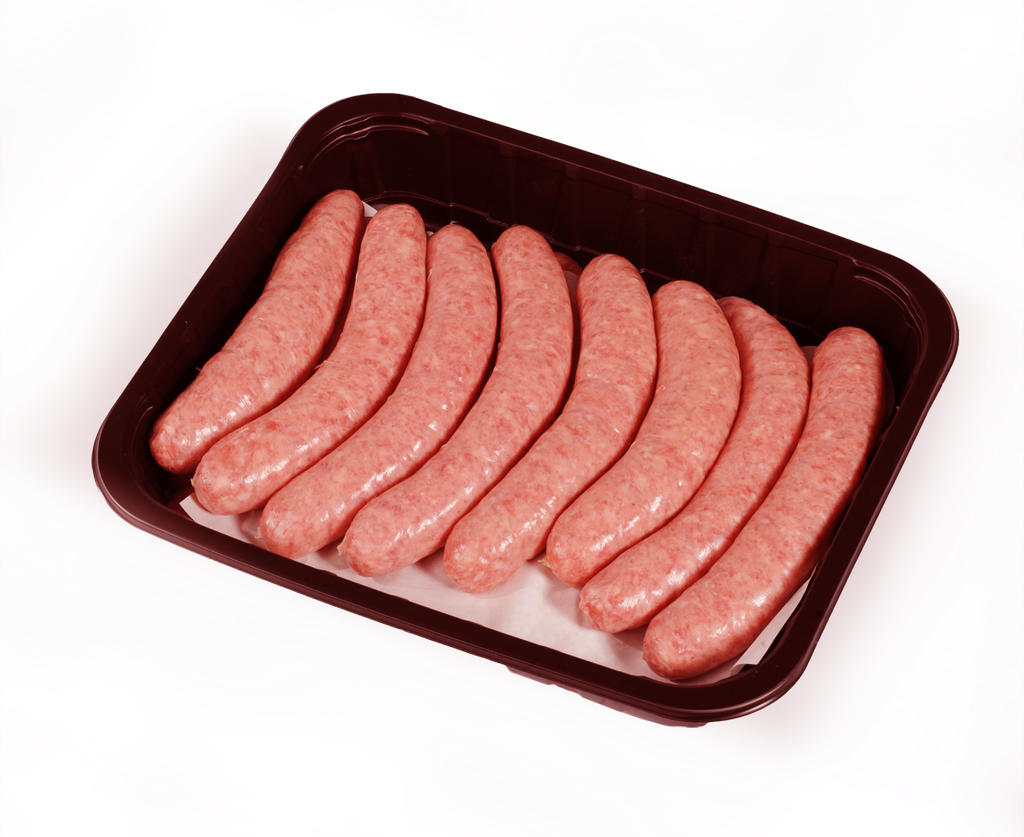 Saucisse porc-boeuf BIO +- 1.40 kg -15,55 € / kg