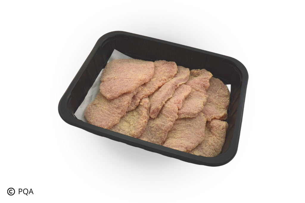 Escalopes panées porc BIO 10 x +-160 gr-18,99 €/ kg -