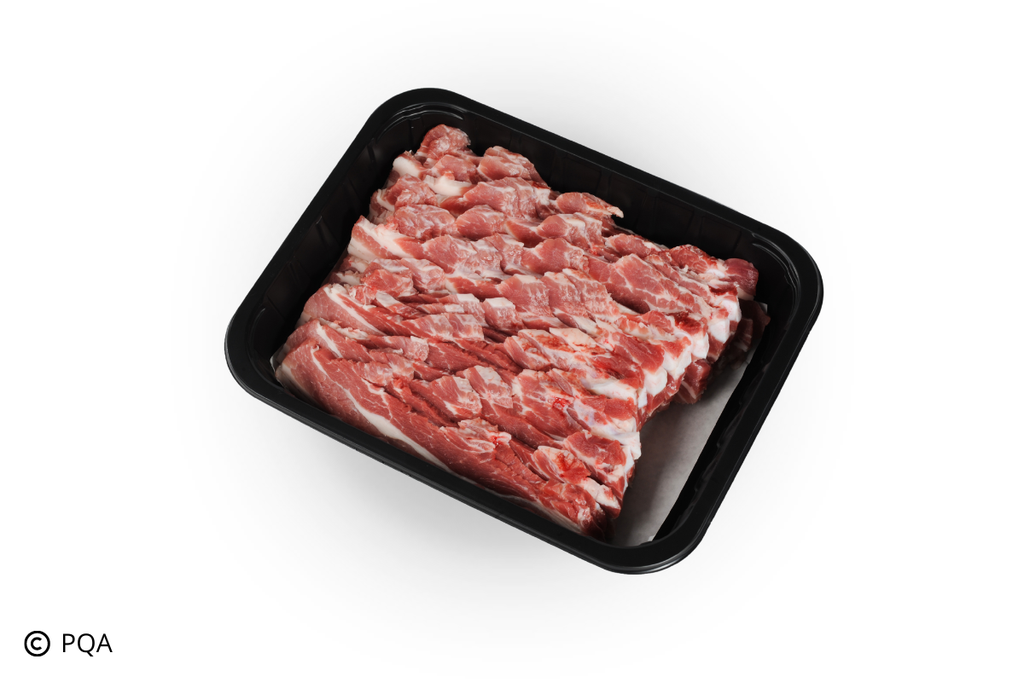 Lard frais tranché porc bio +- 2 kg- 13,65 € / kg