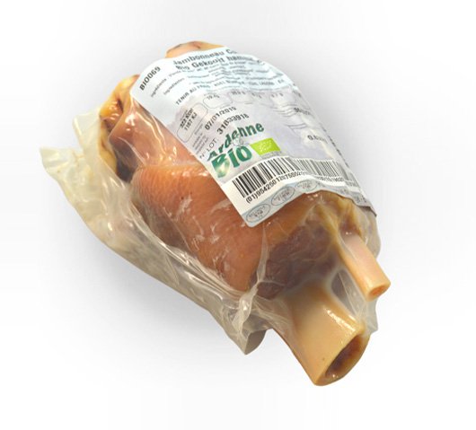 Jambonneau cuit porc BIO +- 700-800 gr - 15,75 € / kg