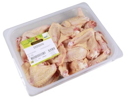 Ailes de poulets bio +- 2 kg - 5,75€/ Kg